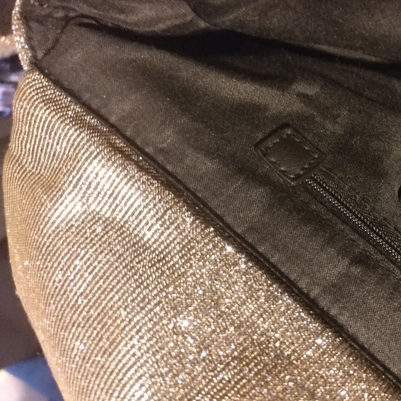 Sparkly silver clutch shimmery handbag Topshop - Picture 5 of 7